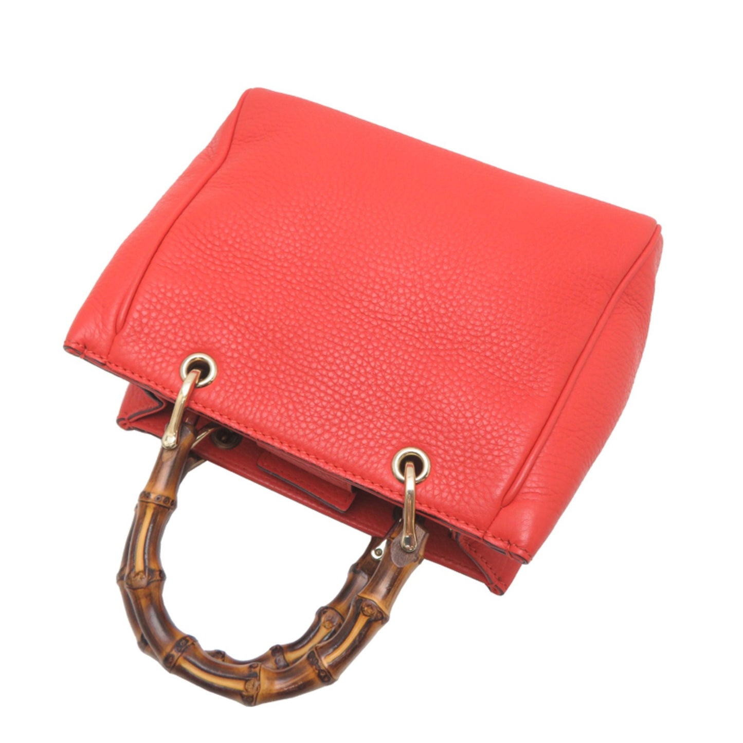 Gucci Orange Leather Handbag (Pre-Owned)