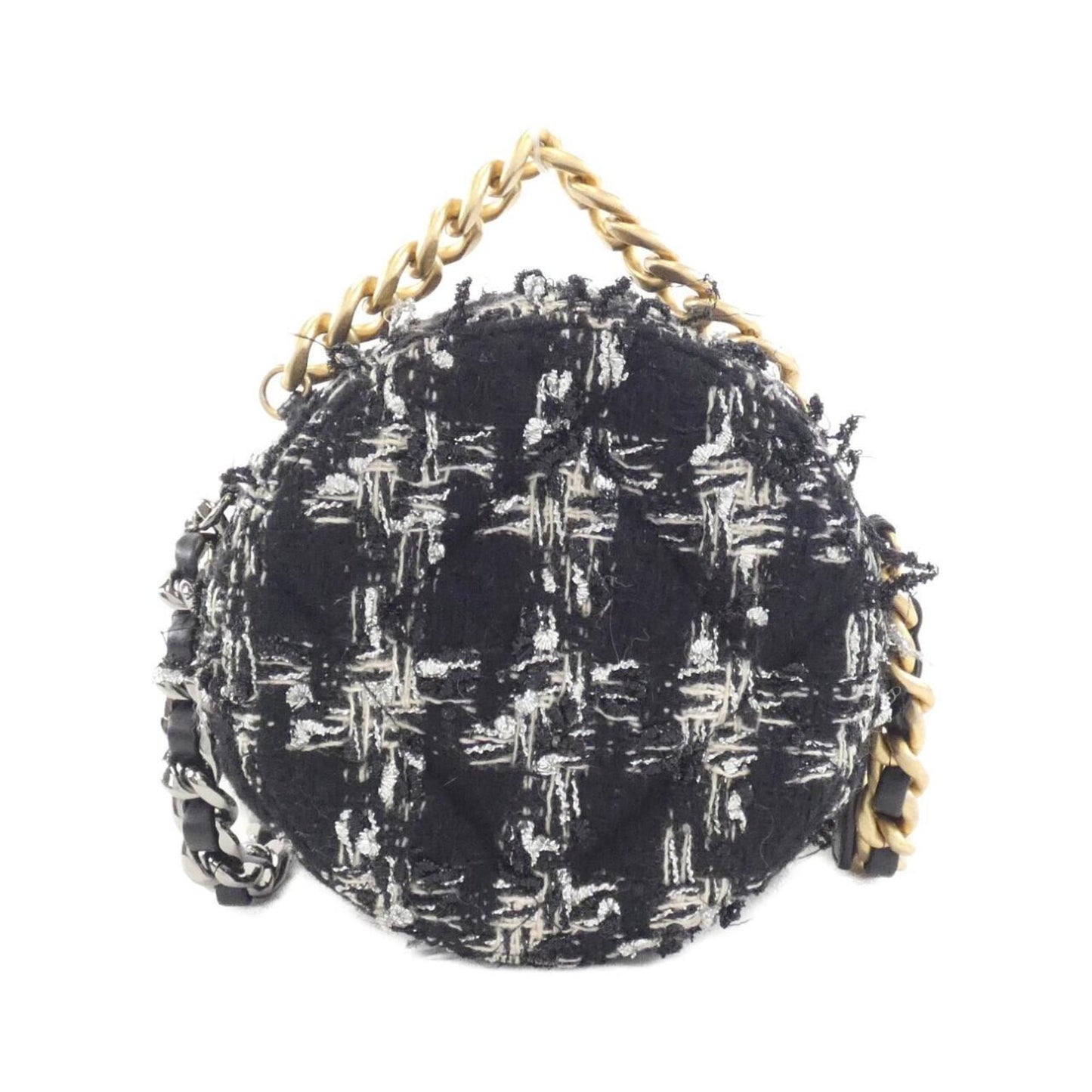 Chanel Black White Tweed Shoulder Bag (Pre-Owned)