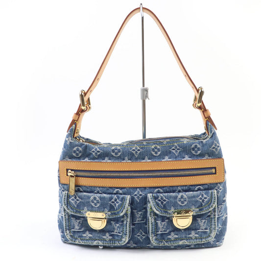 Louis Vuitton Blue Monogram Denim Handbag (Pre-Owned)