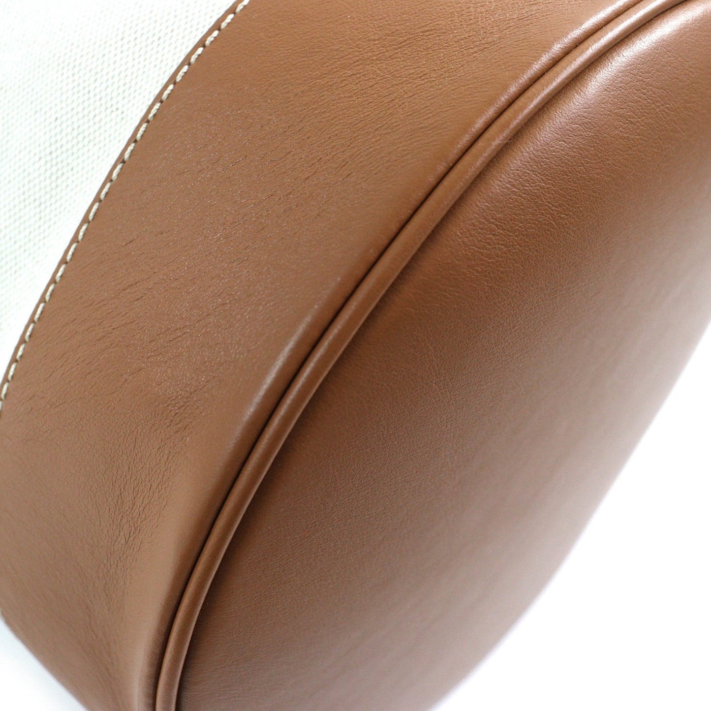 Tod's Beige Brown Yellow Canvas Leather Shoulder Bag (Pre-Owned)