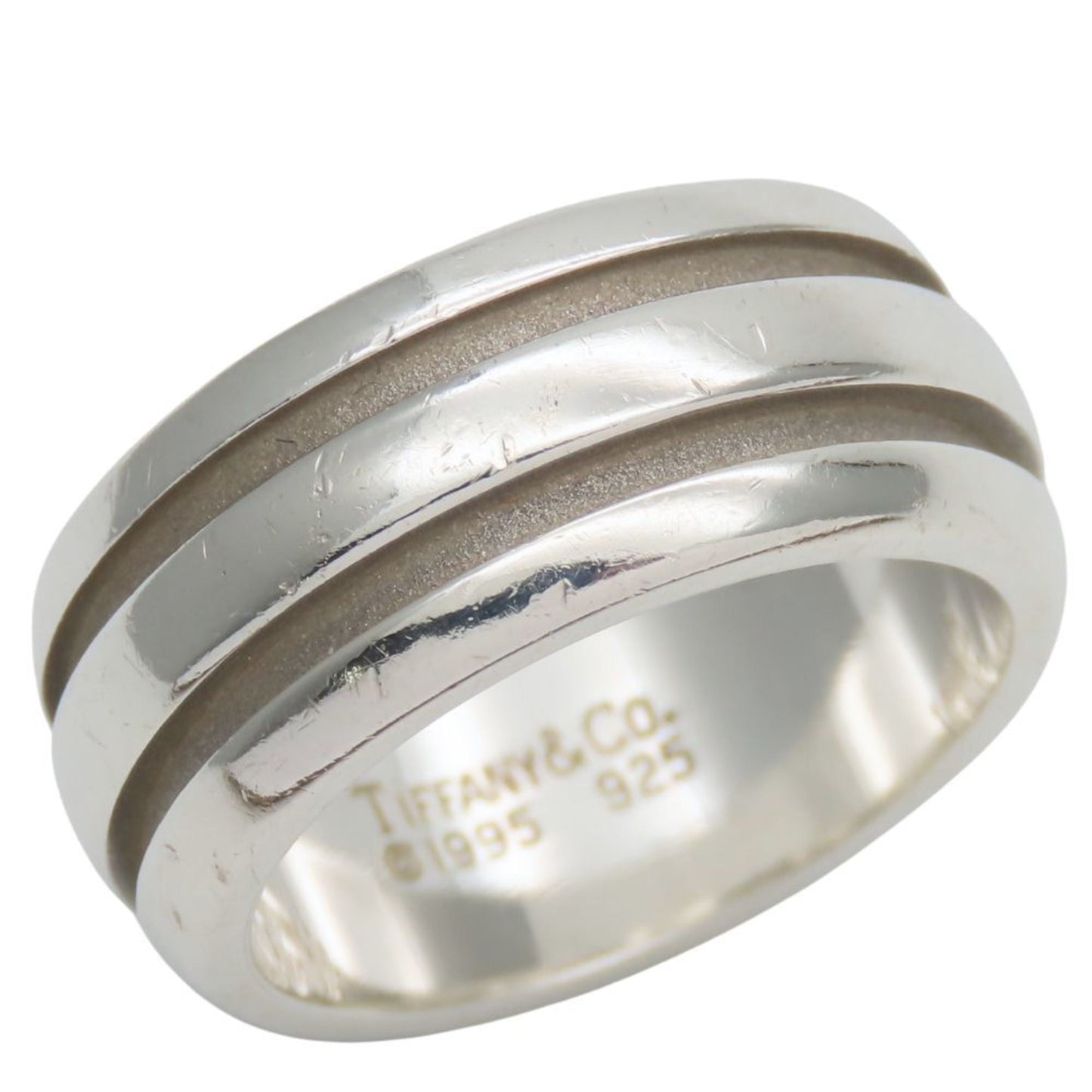 Tiffany Silver Silver 925 Band Ring (Pre-Owned)