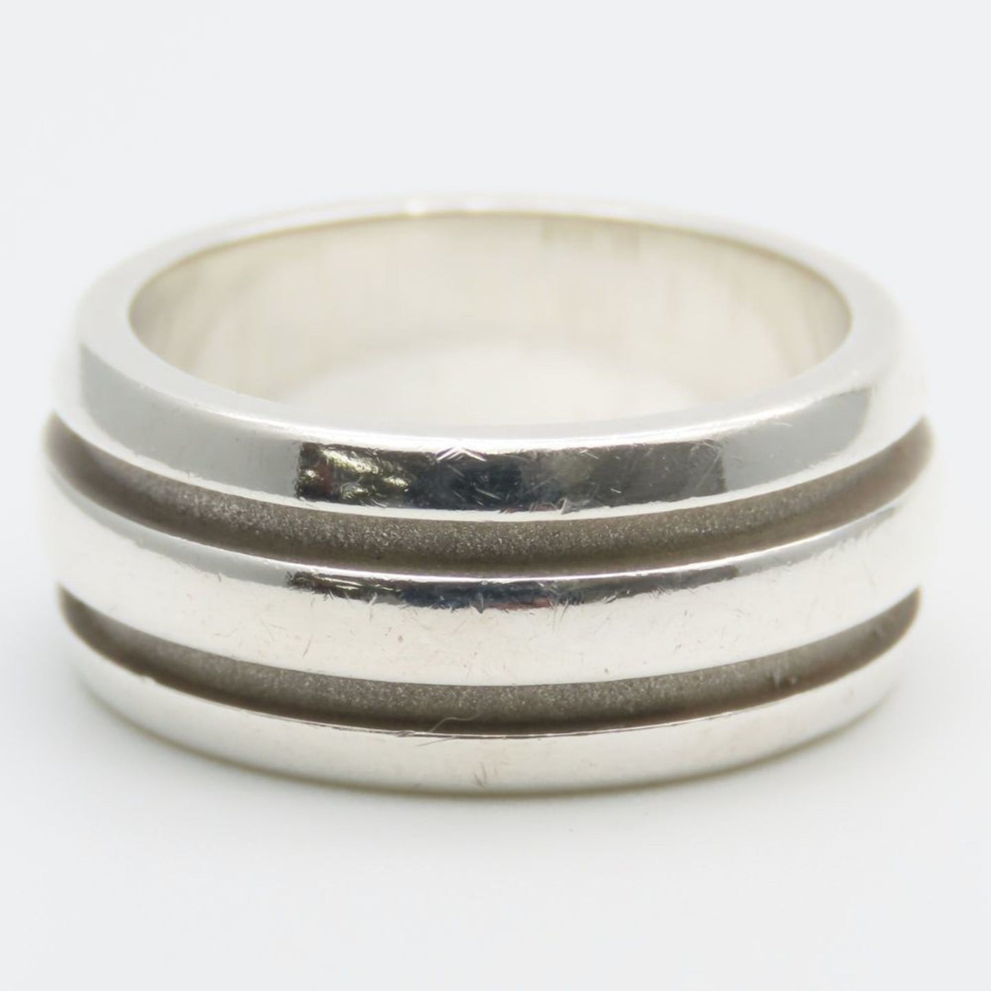 Tiffany Silver Silver 925 Band Ring (Pre-Owned)