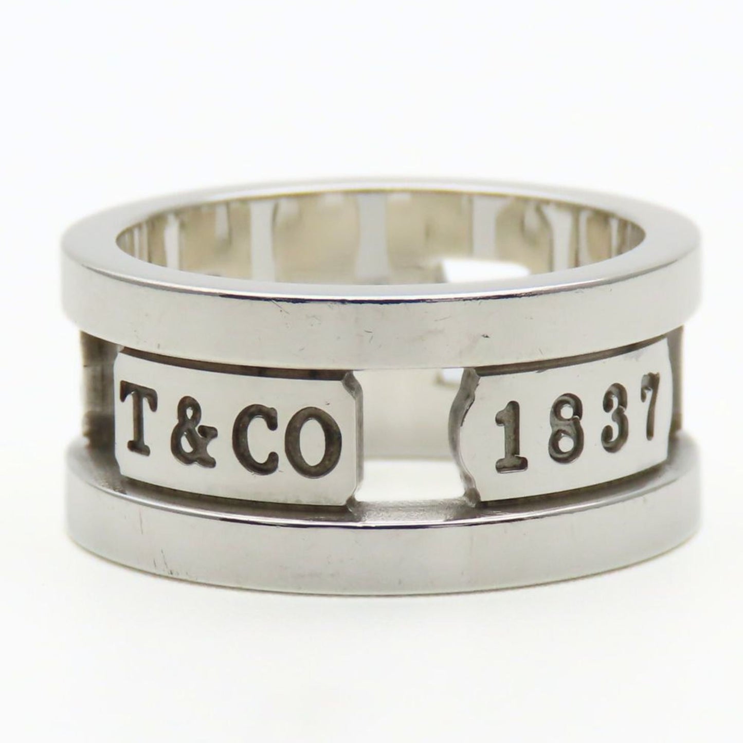 Tiffany Silver Silver 925 Band Ring (Pre-Owned)