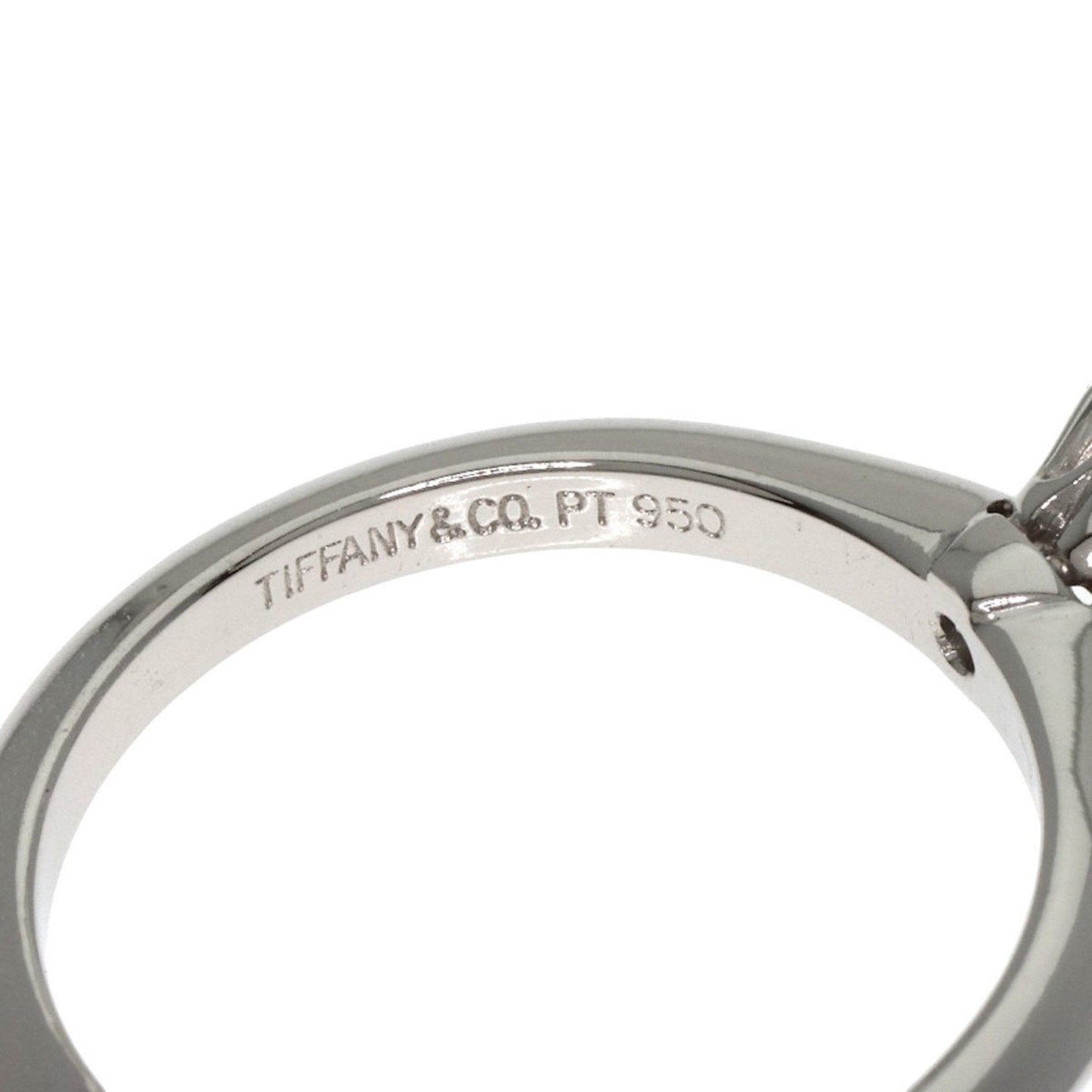 Tiffany Platinum Platinum 950 Band Ring (Pre-Owned)