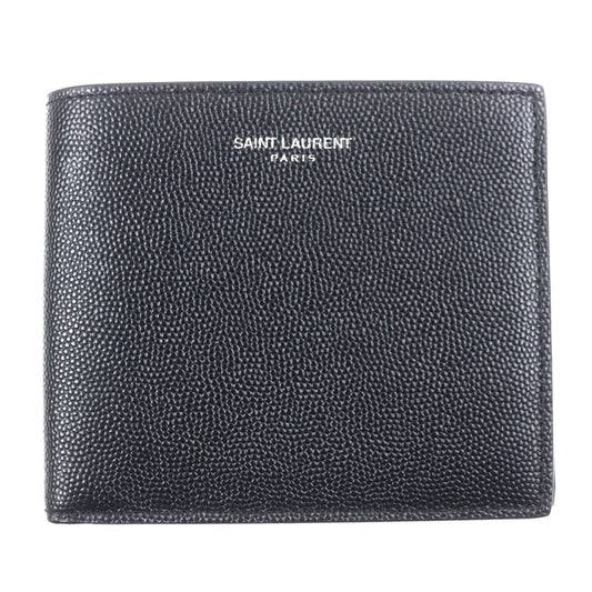 Saint Laurent Black Leather Bill Wallet (Bi-Fold) (Pre-Owned)