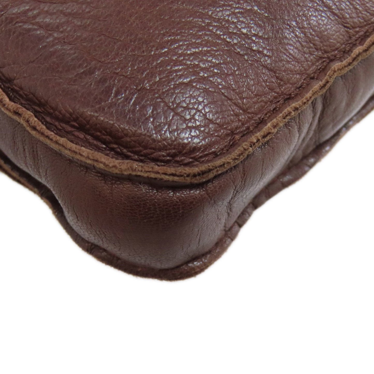 Hermes Toudou Brown Leather Shoulder Bag (Pre-Owned)