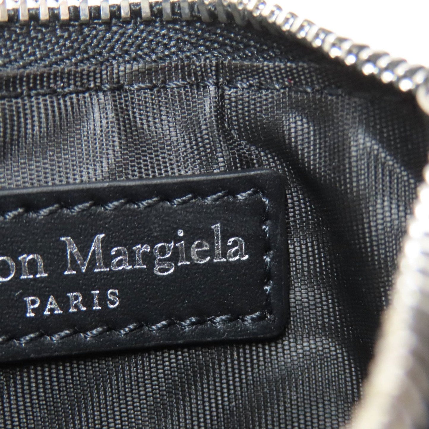 Maison Margiela Black Leather Coin Purse/Coin Case (Pre-Owned)