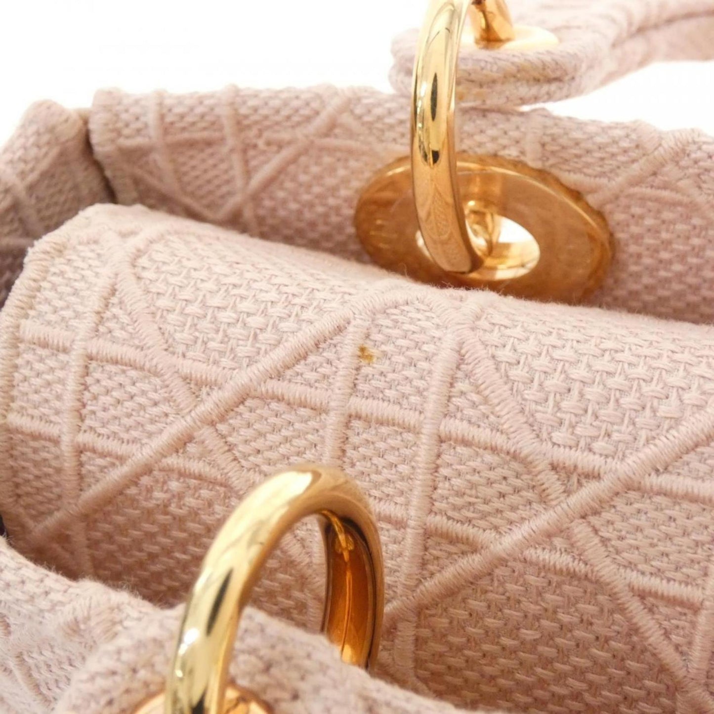 Christian Dior Pink Canvas Handbag (Pre-Owned)