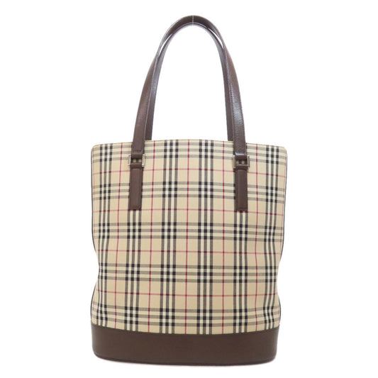 Burberry Brown Canvas Tote Bag (Pre-Owned)