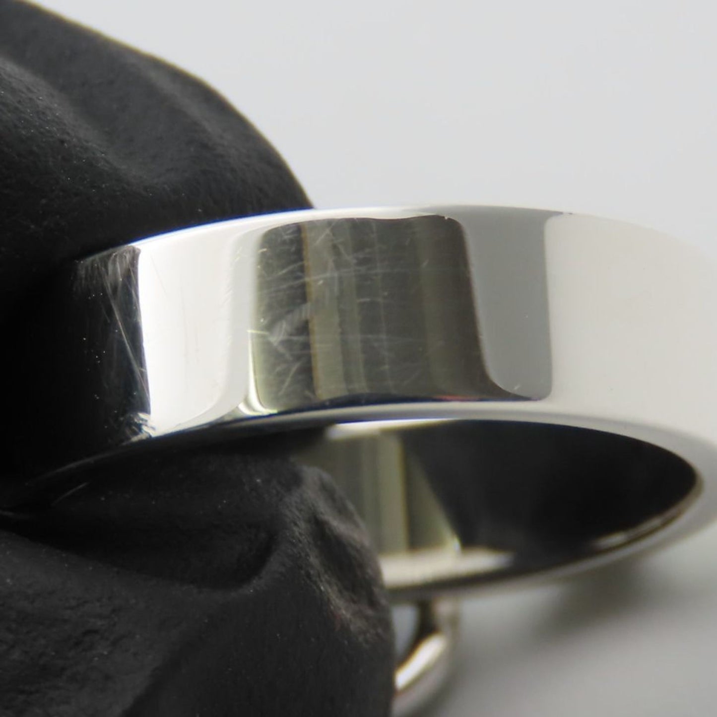 Hermes Silver Silver 925 Band Ring (Pre-Owned)