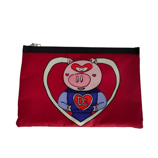 Dolce & Gabbana Red Color Clutch Bag (Pre-Owned)