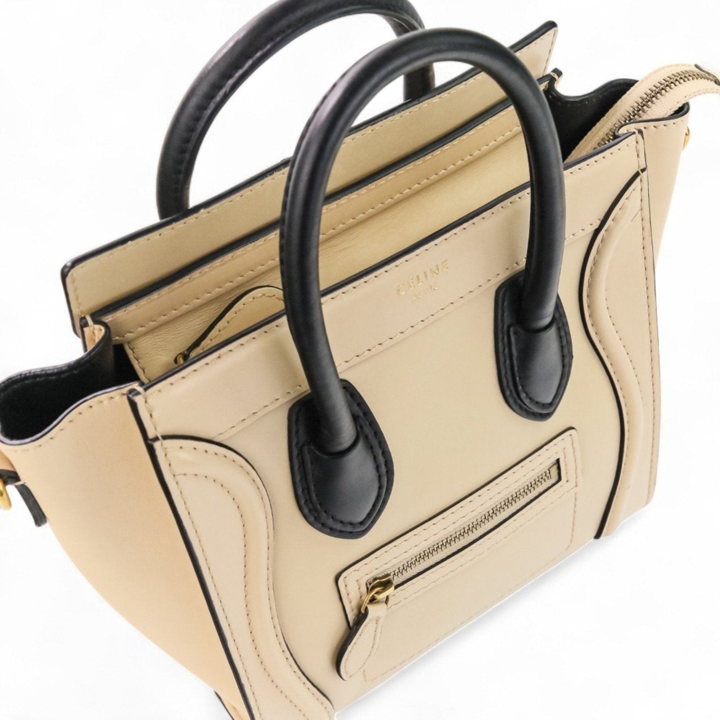 Celine Beige Shoulder Bag Tote Bag (Pre-Owned)