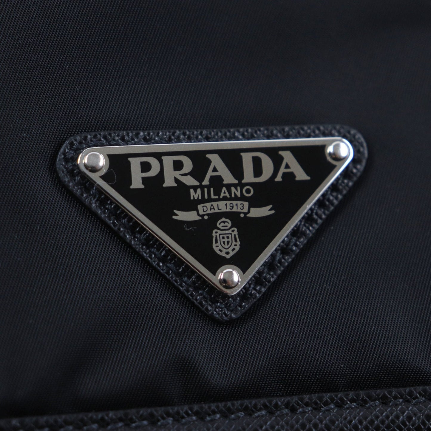 Prada Black Nylon Leather Shoulder Bag (Pre-Owned)