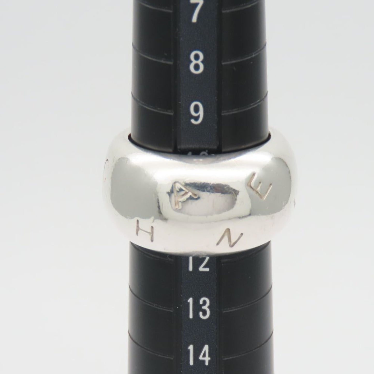 Chanel Silver Silver 925 Band Ring (Pre-Owned)