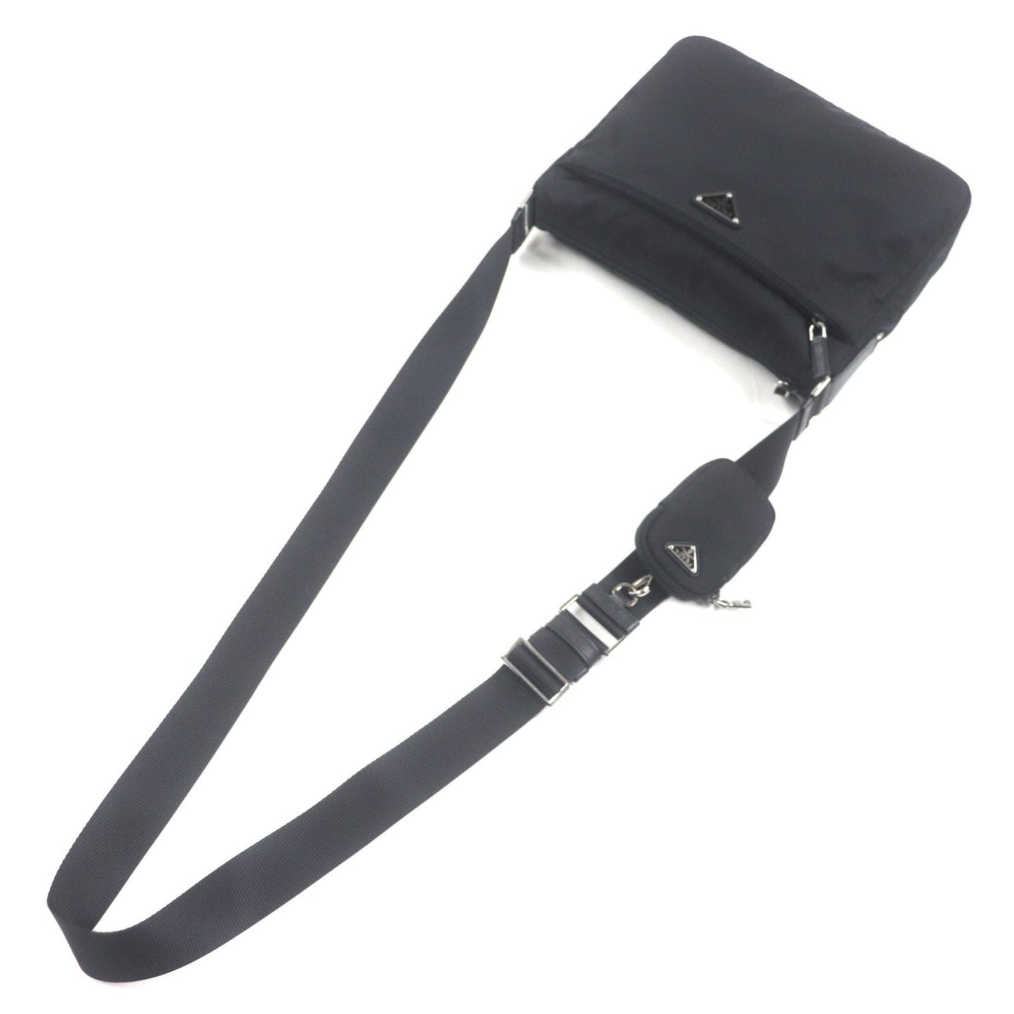 Prada Black Nylon Saffiano Shoulder Bag (Pre-Owned)