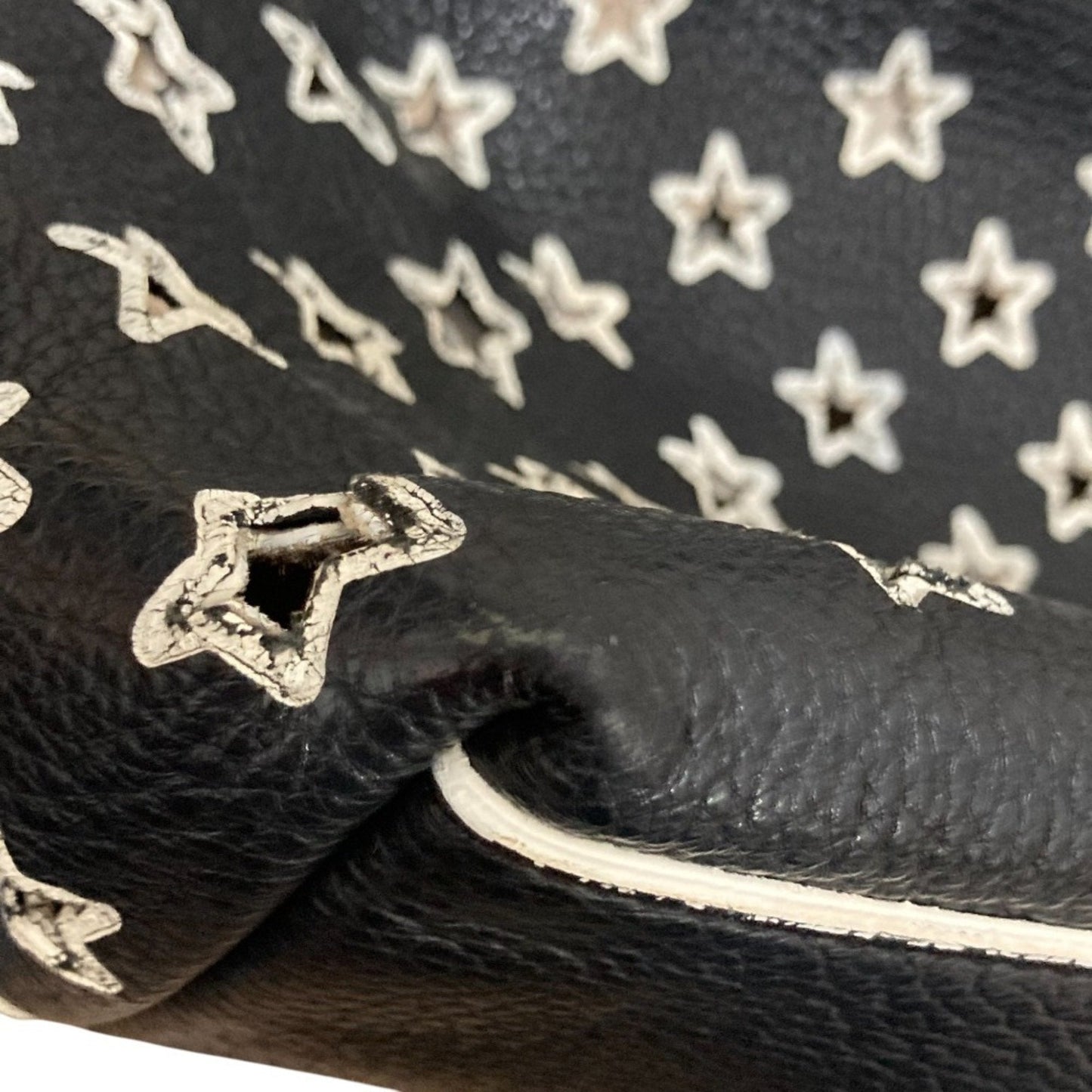 Jimmy Choo Black White Tote Bag (Pre-Owned)