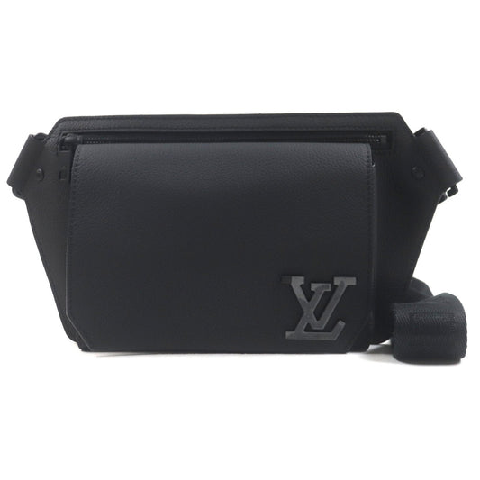 Louis Vuitton Black Leather Sling Bag (Pre-Owned)
