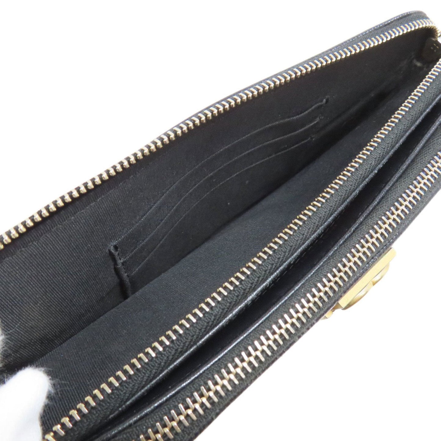 Chanel Matelasse Black Leather Chain/Shoulder Wallet (Pre-Owned)