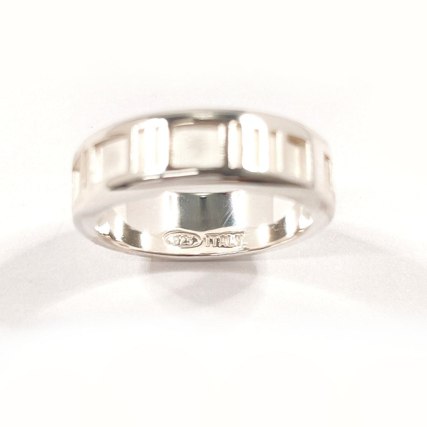Tiffany Atlas Silver Silver 925 Band Ring (Pre-Owned)