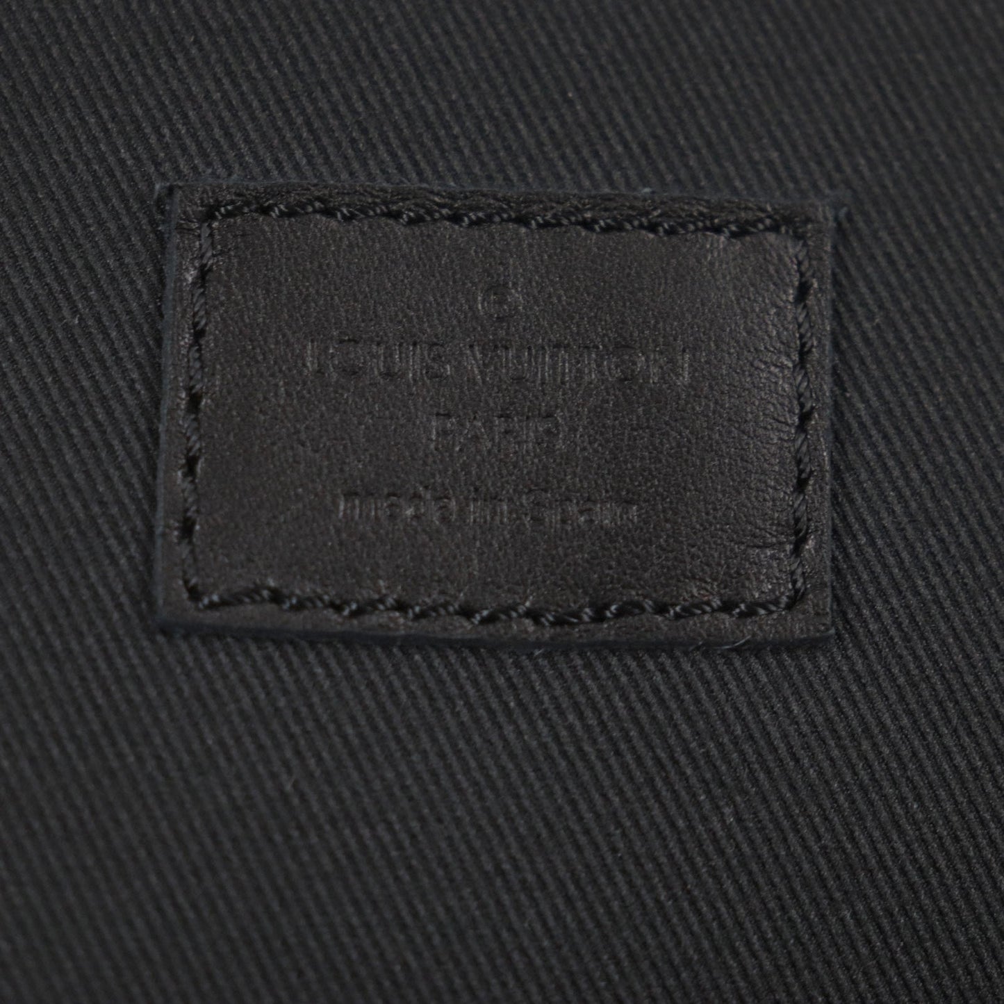 Louis Vuitton Black Leather Sling Bag (Pre-Owned)