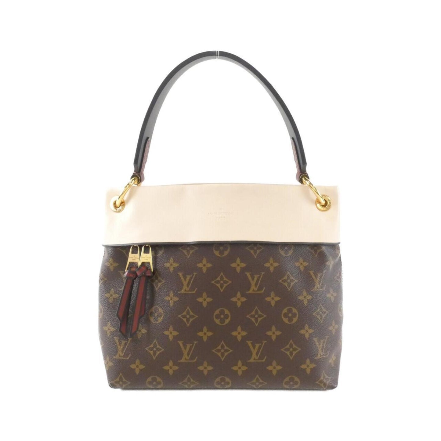 Louis Vuitton Cream Marron Coated Canvas Shoulder Bag (Pre-Owned)