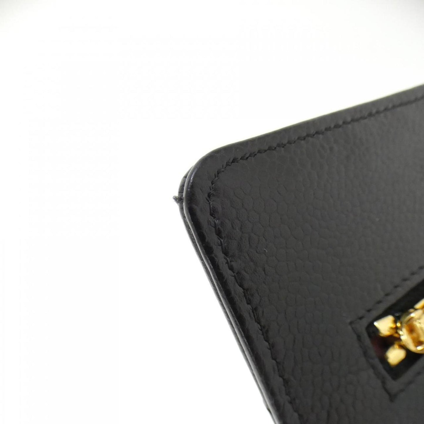 Chanel Black Bordeaux Grained Calfskin Chain/Shoulder Wallet (Pre-Owned)