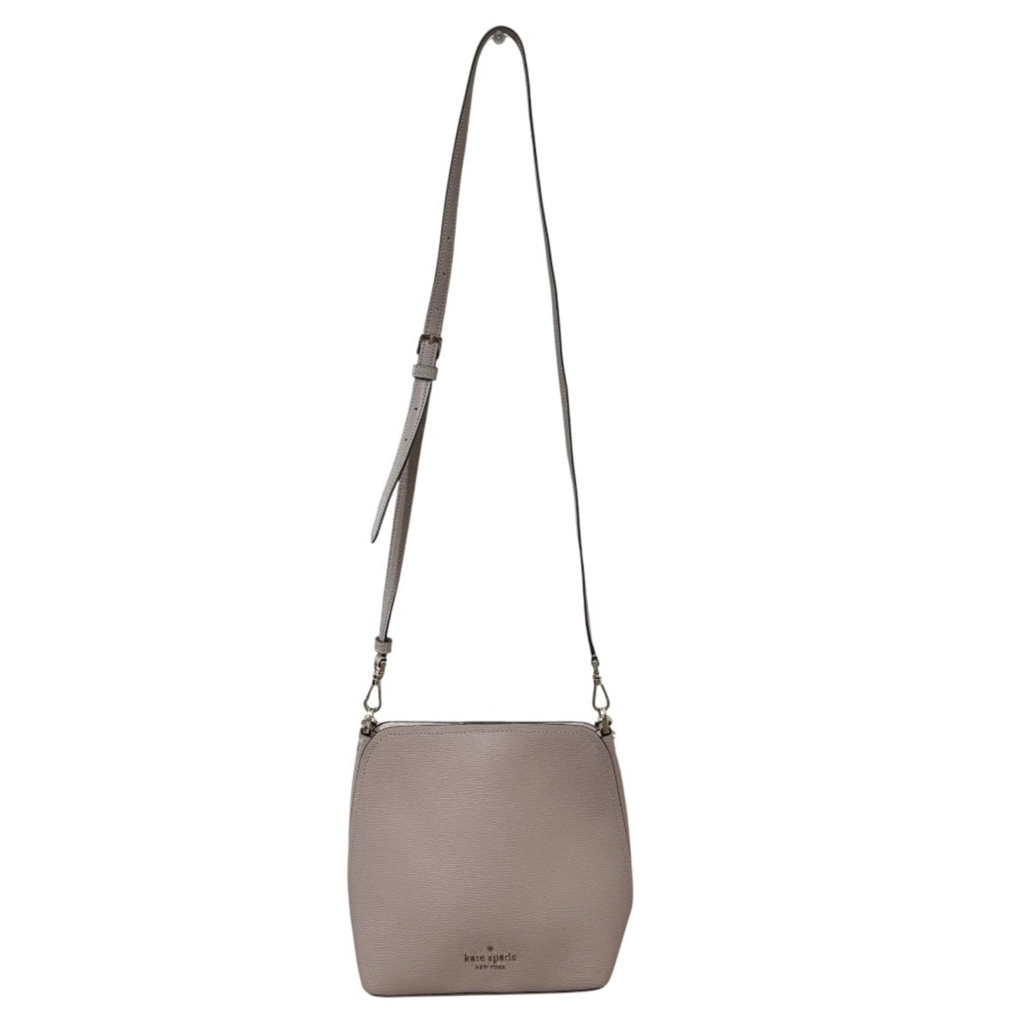 Kate Spade Grayish Leather Handbag Shoulder Bag (Pre-Owned)