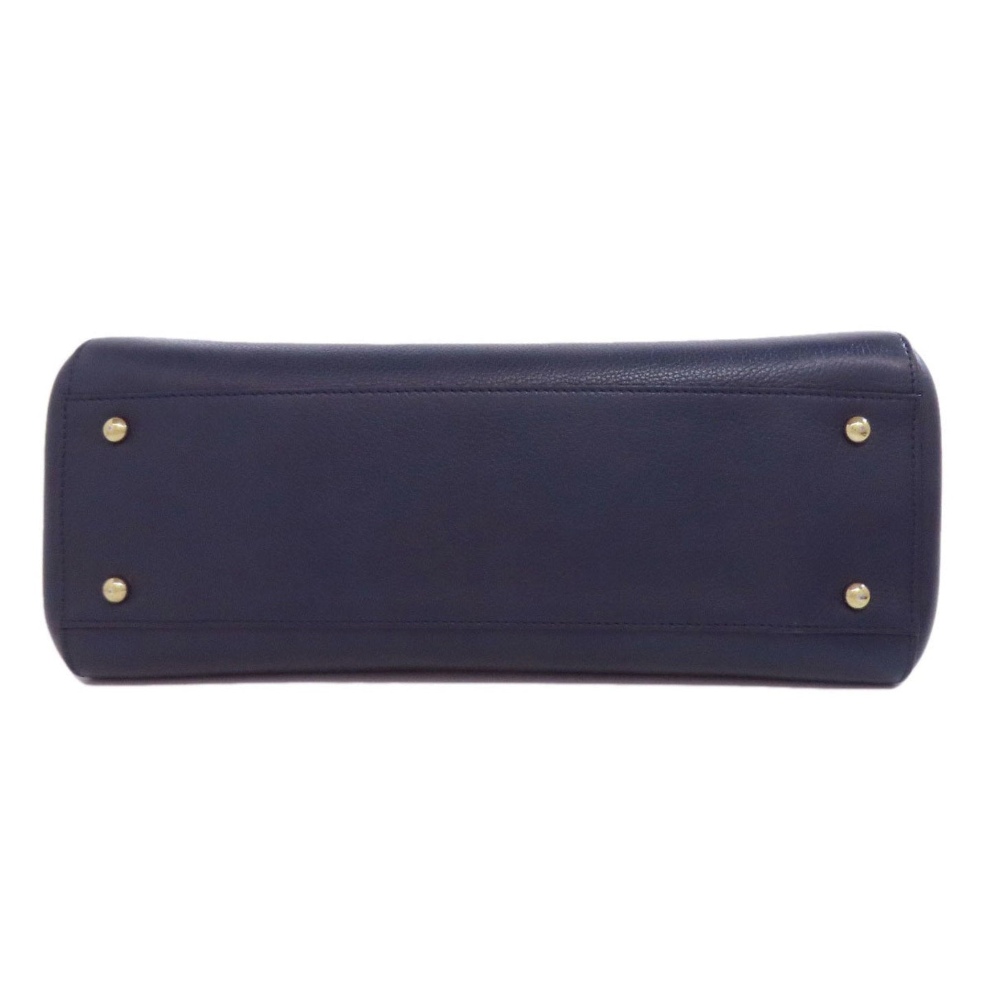 Chanel Navy Leather Tote Bag (Pre-Owned)