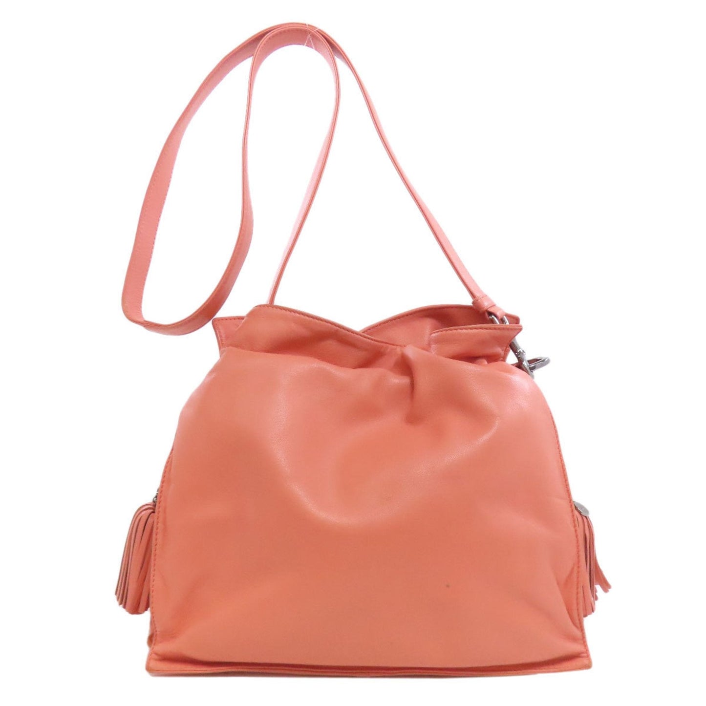 Loewe Flamenco Pink Leather Shoulder Bag (Pre-Owned)