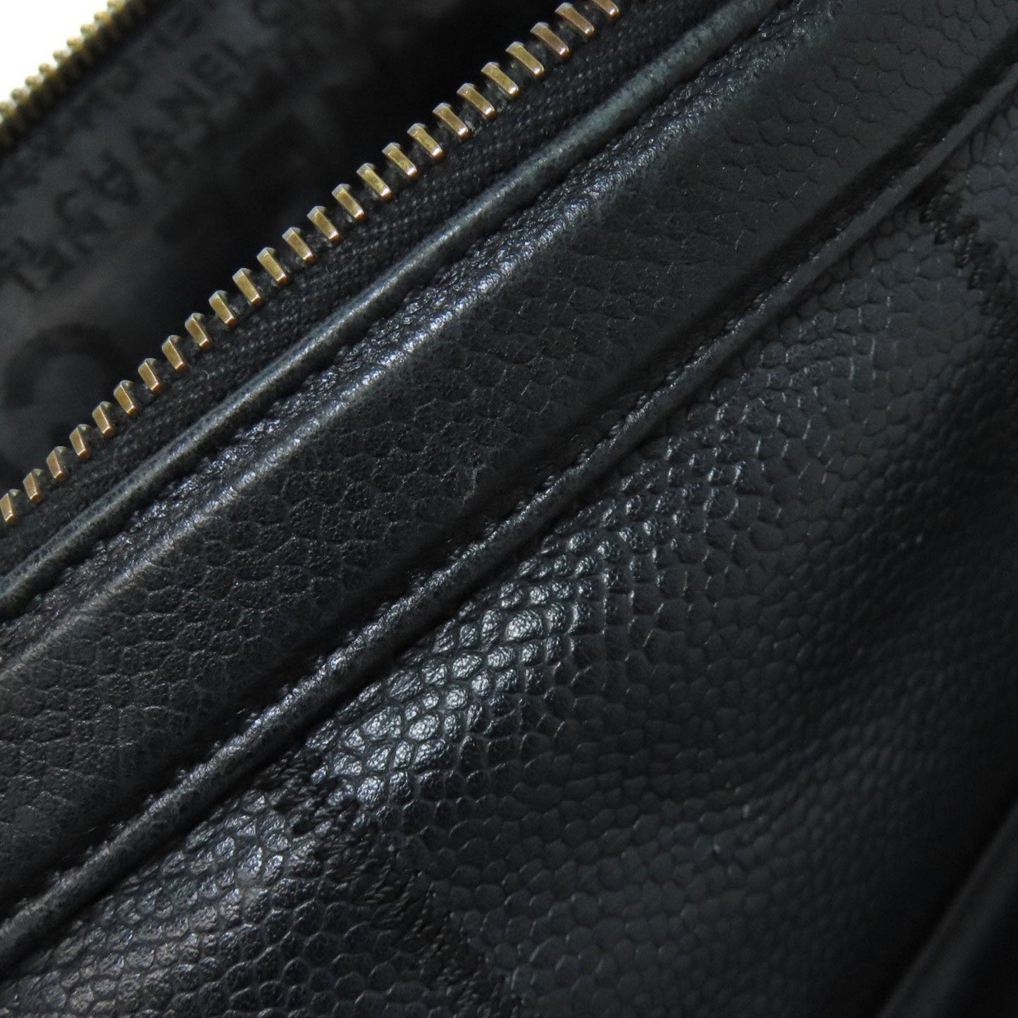 Chanel Black Leather Boston Bag (Pre-Owned)