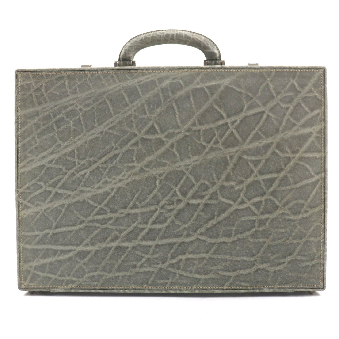 Valextra Gray Leather Attach�� Case (Pre-Owned)