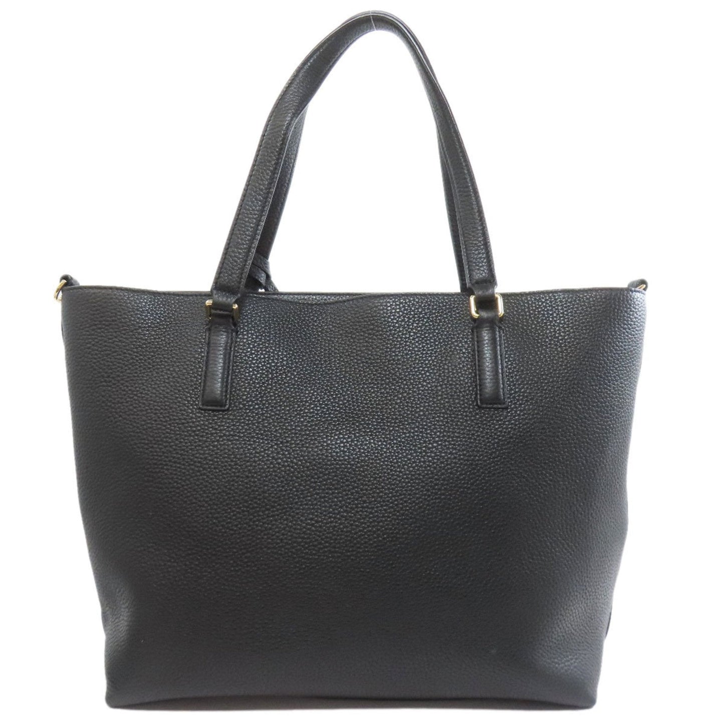 Tory Burch Black Leather Tote Bag (Pre-Owned)