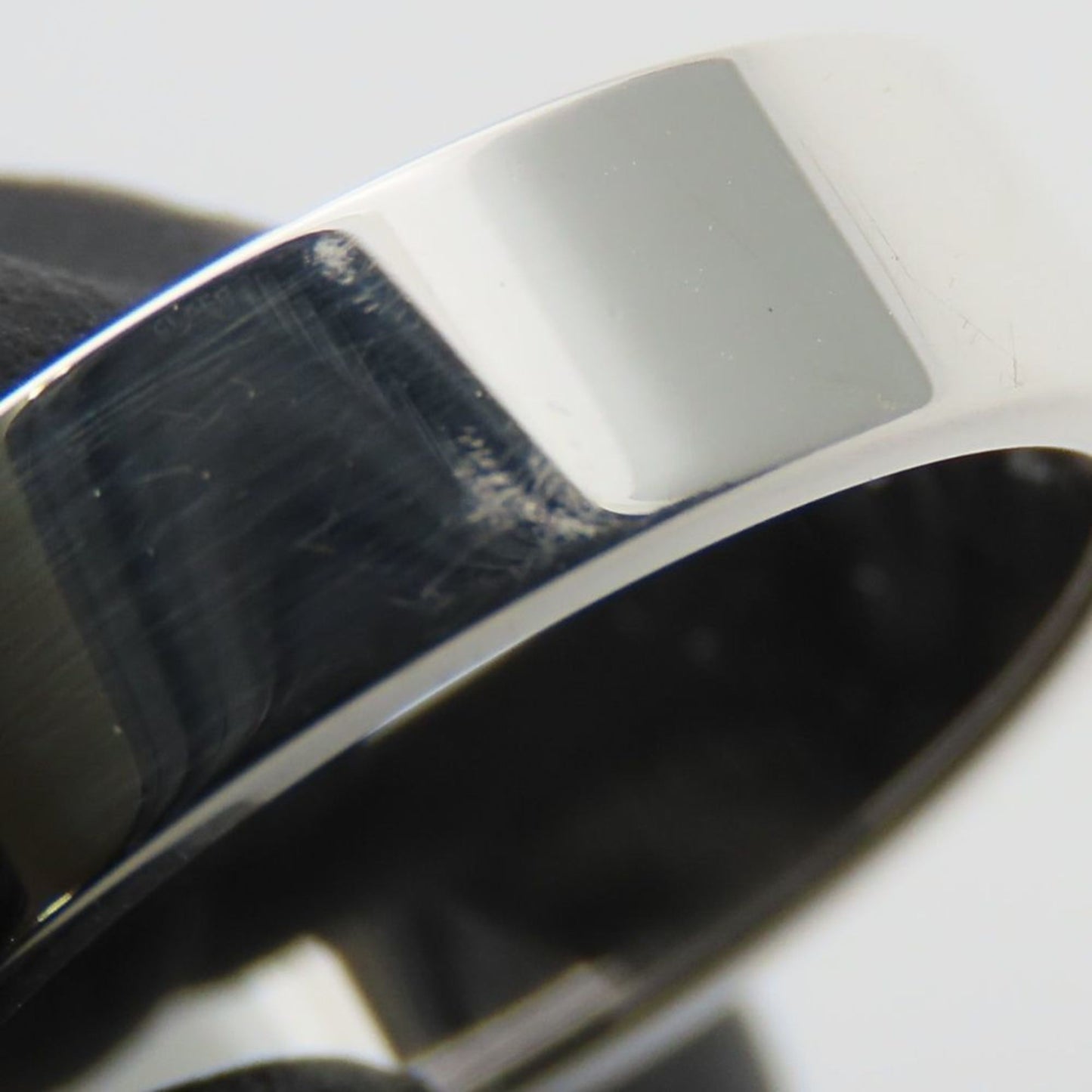 Hermes Silver Silver 925 Band Ring (Pre-Owned)