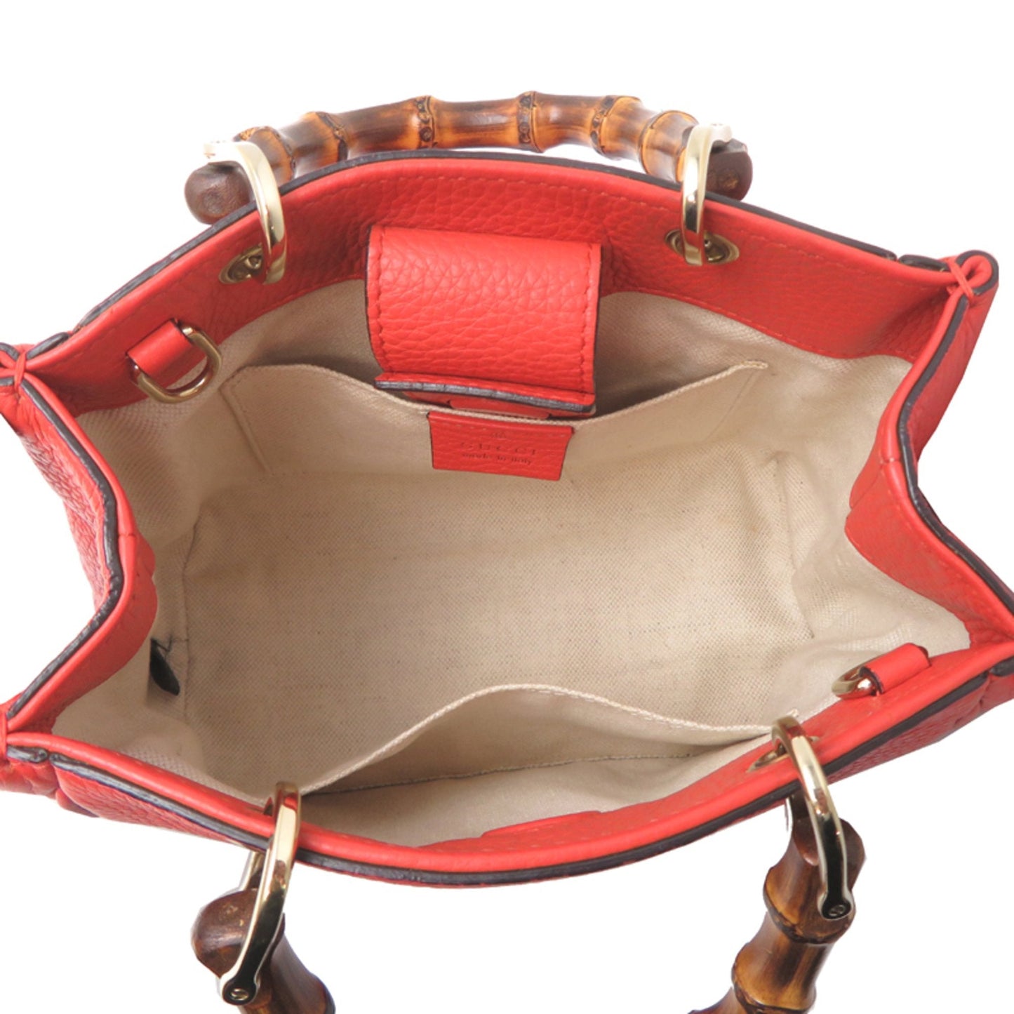Gucci Orange Leather Handbag (Pre-Owned)