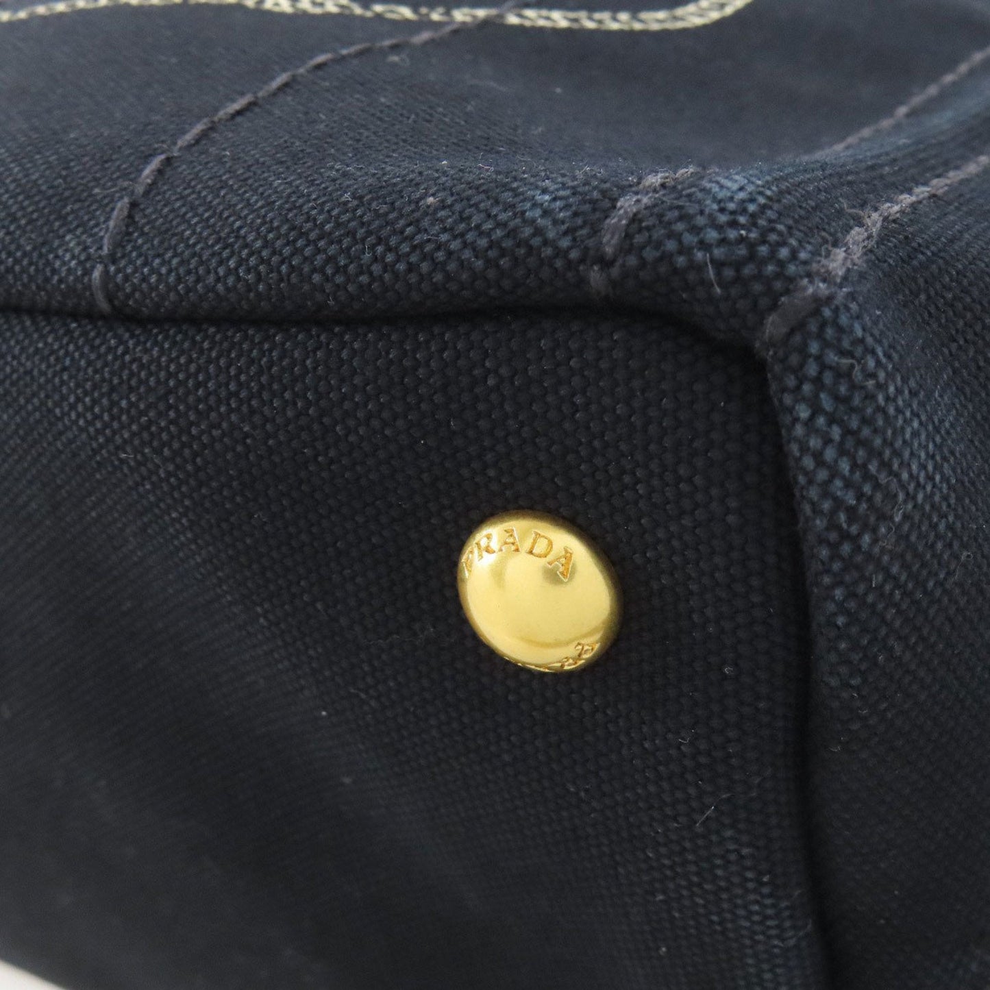 Prada Black Canvas Handbag (Pre-Owned)