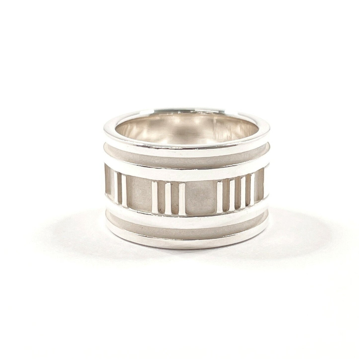Tiffany Atlas Silver Silver 925 Band Ring (Pre-Owned)
