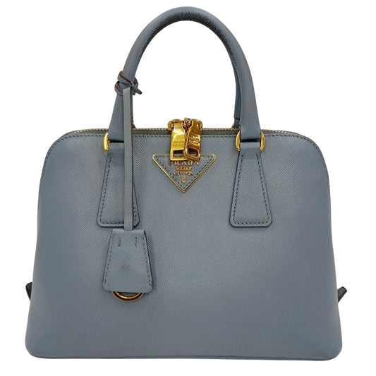 Prada Sky Blue Leather Handbag (Pre-Owned)