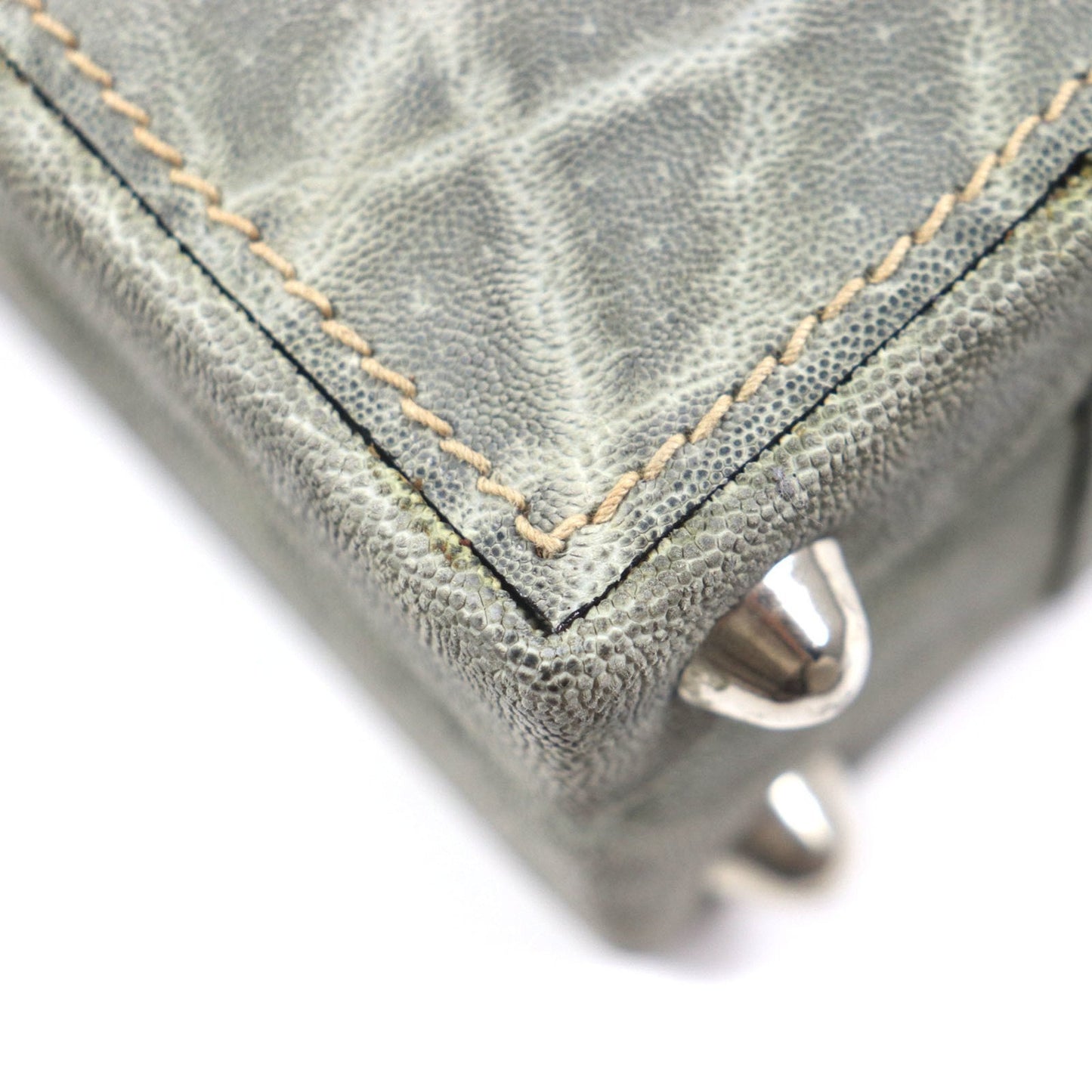 Valextra Gray Leather Attach�� Case (Pre-Owned)
