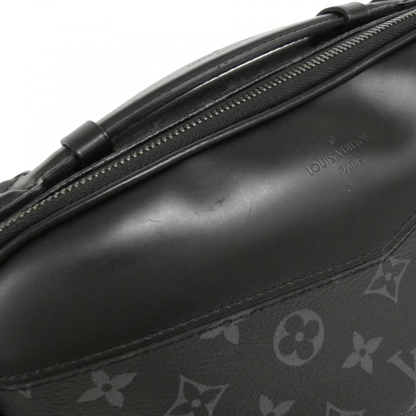 Louis Vuitton Black Coated Canvas Shoulder Bag (Pre-Owned)