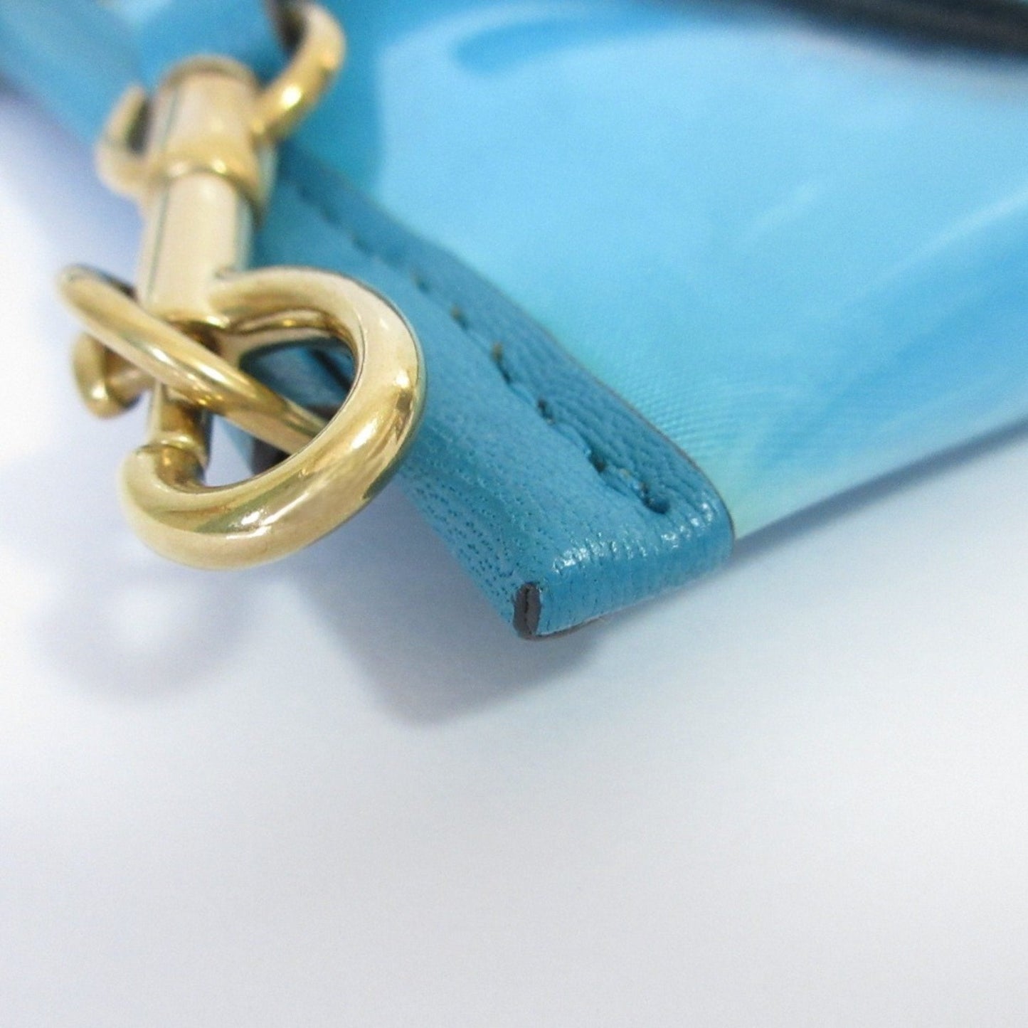 Anya Hindmarch Blue Pochette Pouch Shoulder Bag (Pre-Owned)