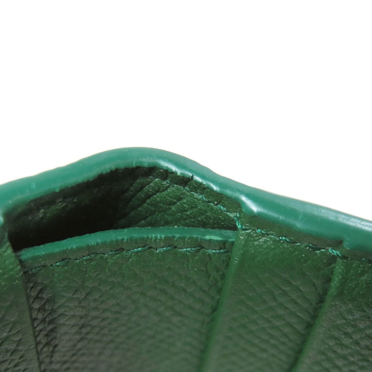 Salvatore Ferragamo Gancini Green Leather Wallet (Bi-Fold) (Pre-Owned)
