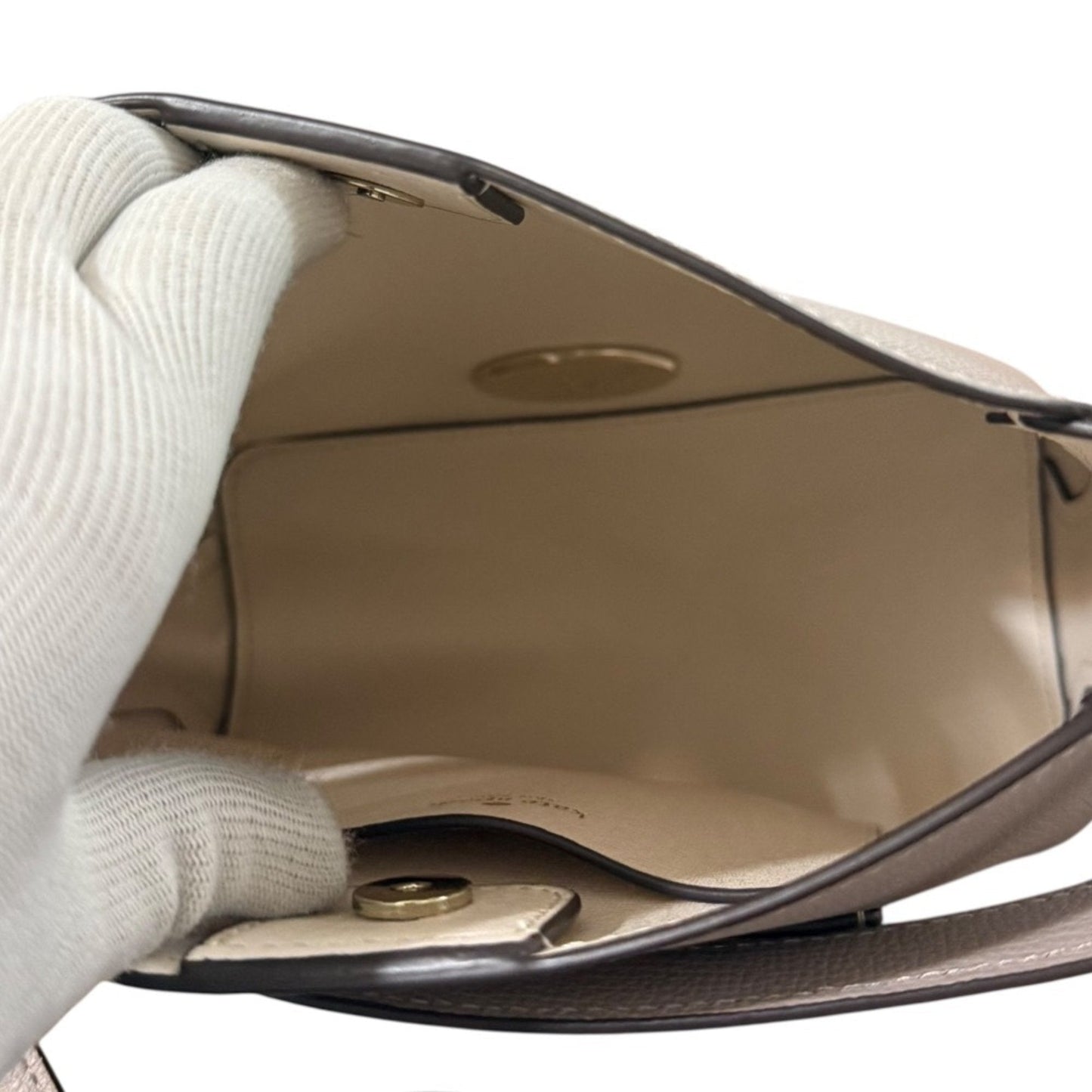 Kate Spade Grayish Leather Handbag Shoulder Bag (Pre-Owned)