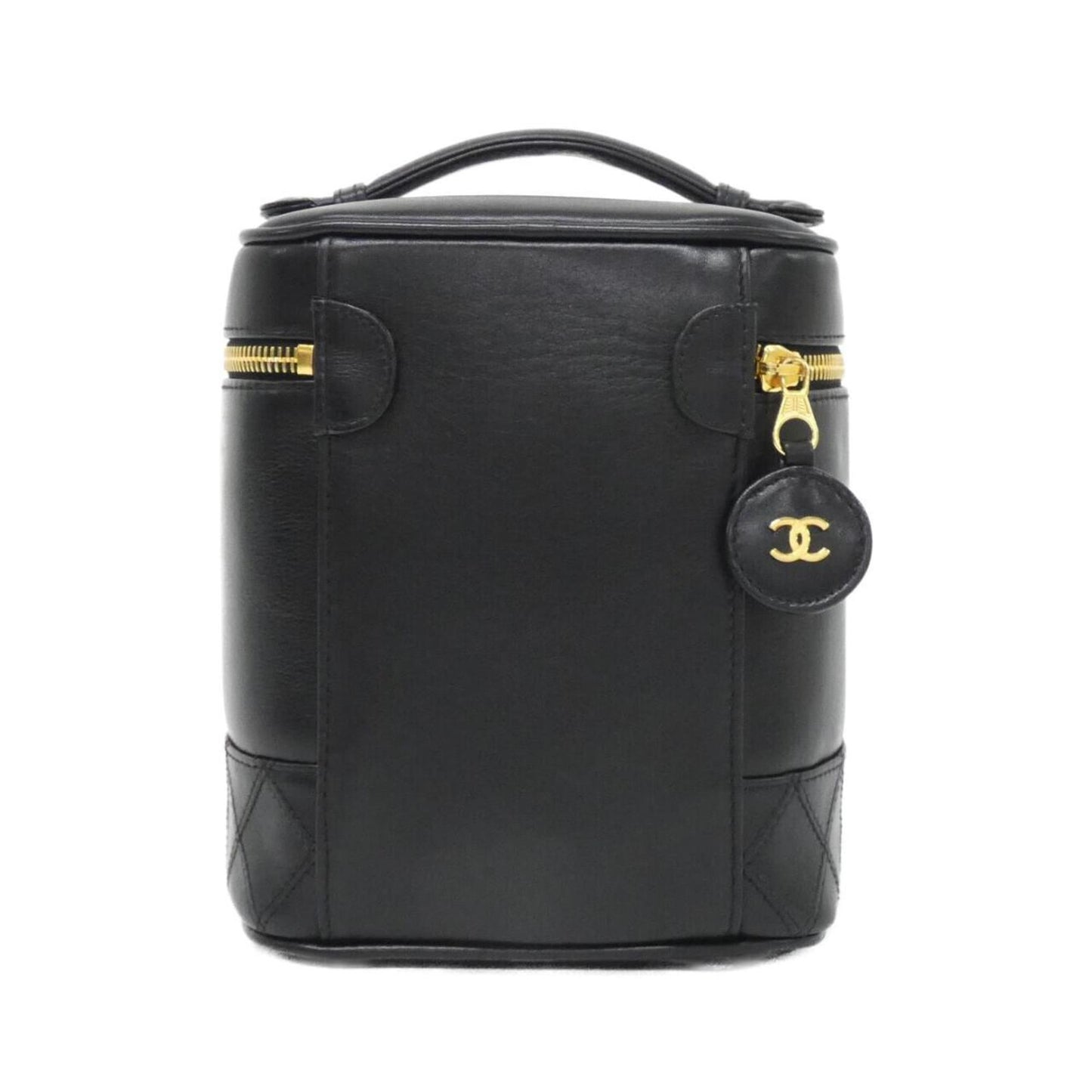 Chanel Black Leather Handbag (Pre-Owned)