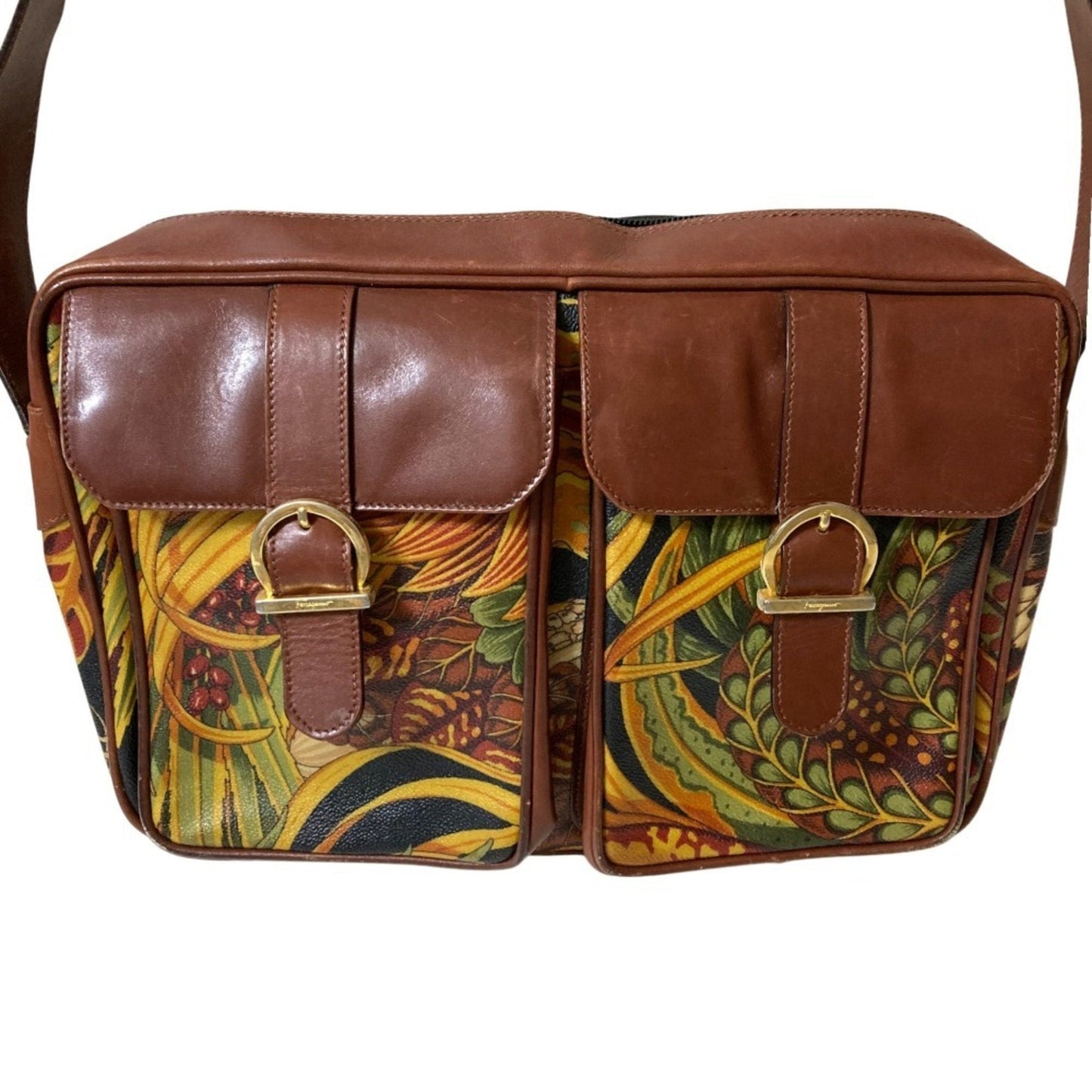 Salvatore Ferragamo Brown Shoulder Bag (Pre-Owned)