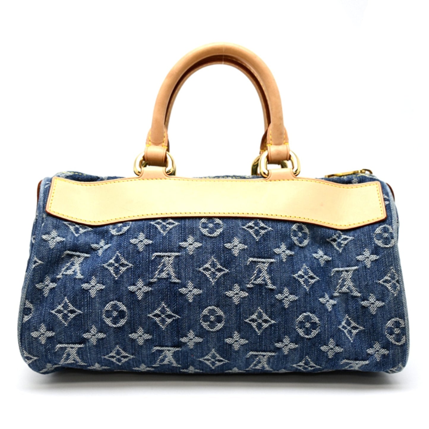 Louis Vuitton Blue Monogram Denim Handbag (Pre-Owned)