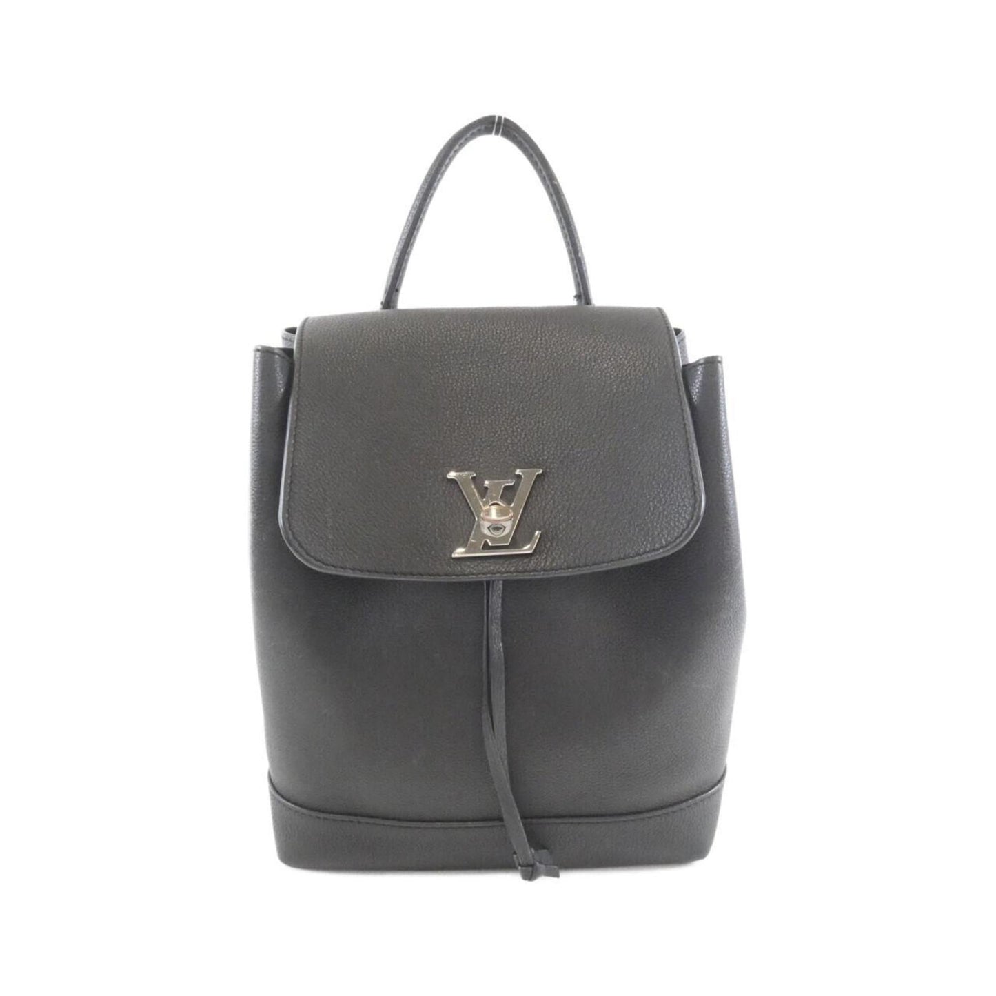 Louis Vuitton Black Leather Backpack (Pre-Owned)