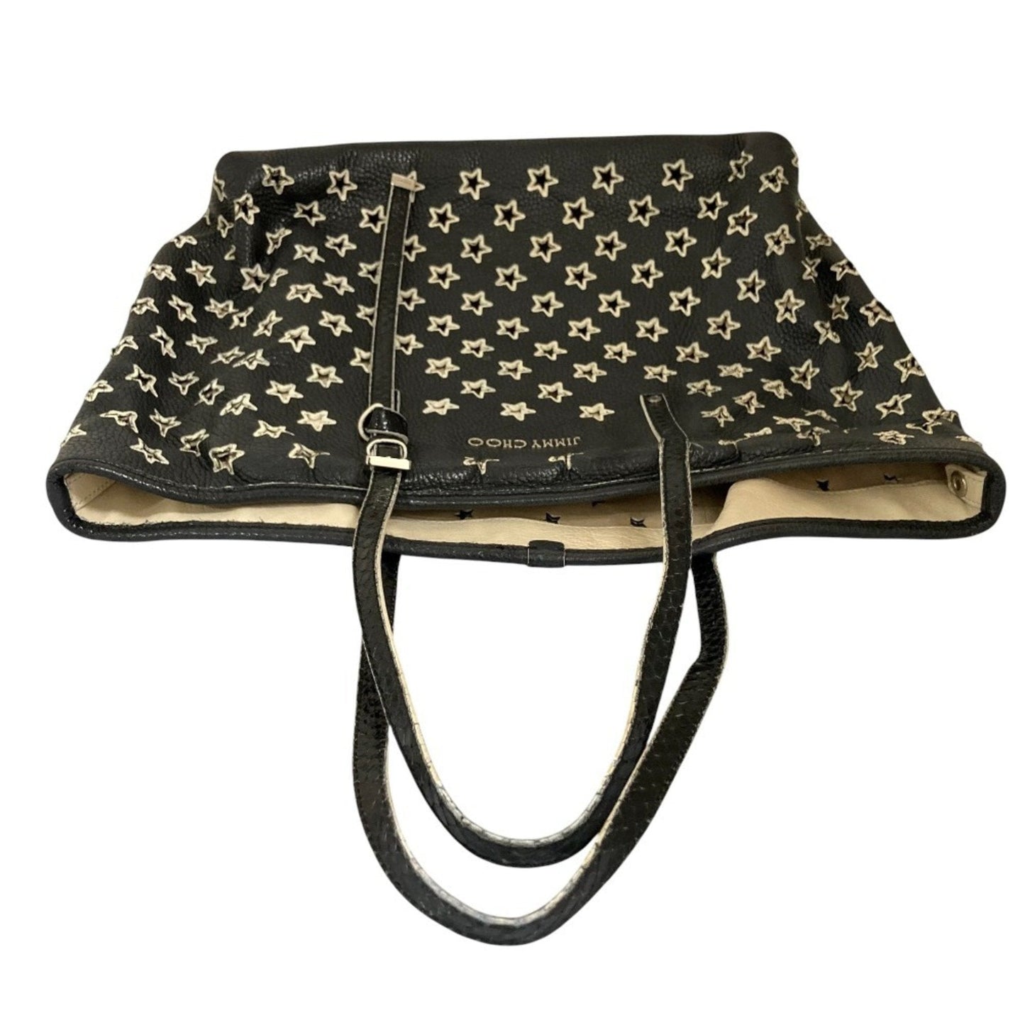 Jimmy Choo Black White Tote Bag (Pre-Owned)
