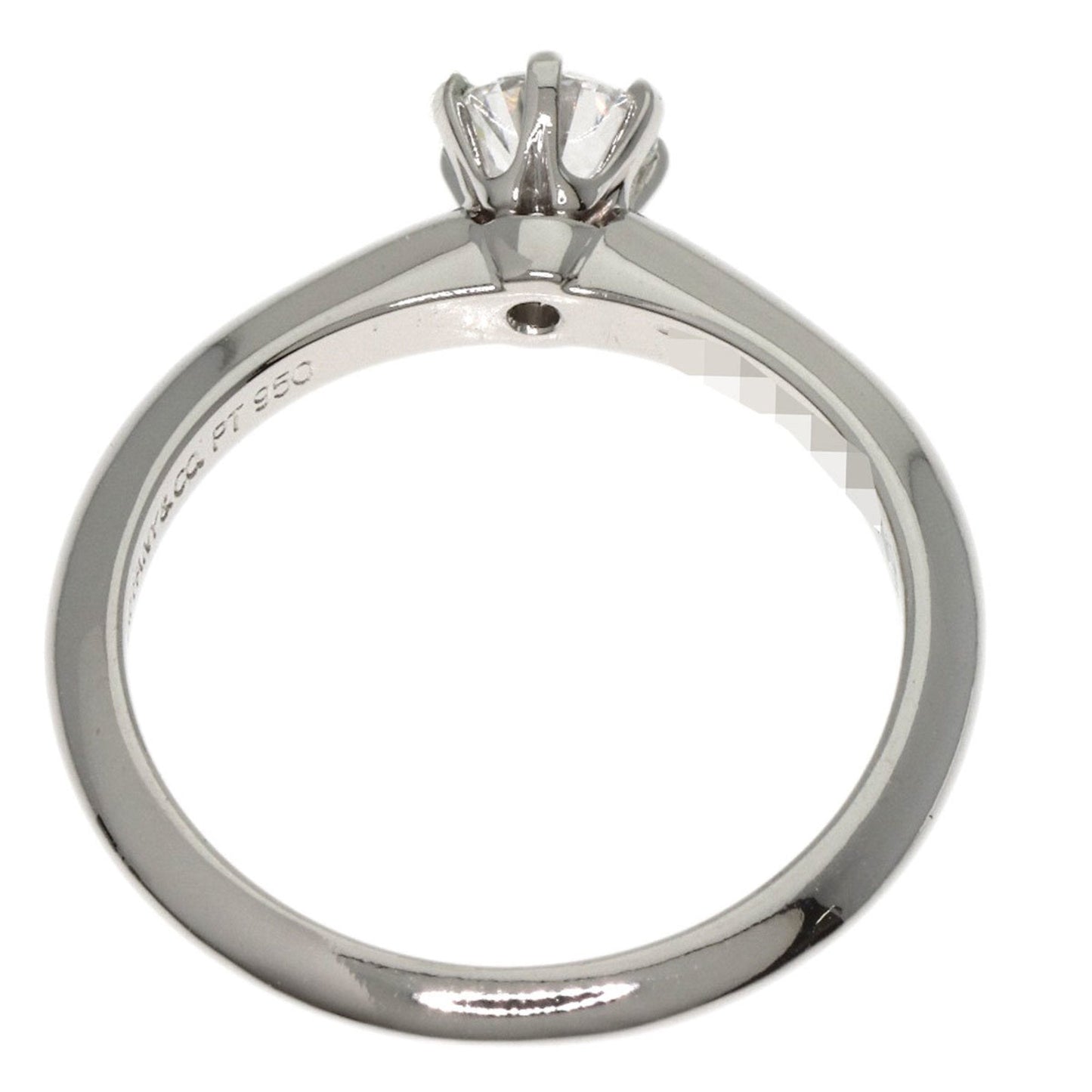 Tiffany Platinum Platinum 950 Band Ring (Pre-Owned)