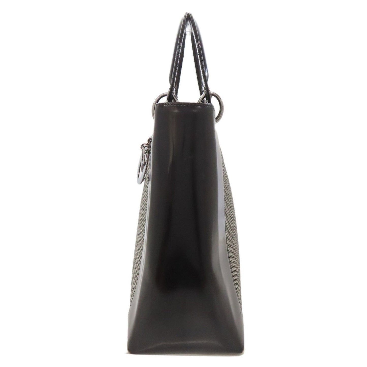 Christian Dior Lady Dior Black Canvas Tote Bag (Pre-Owned)