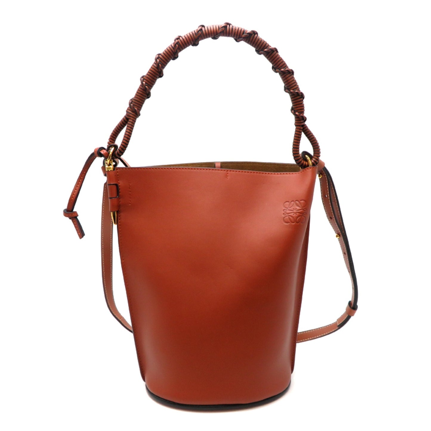 Loewe Brown Leather Handbag Shoulder Bag (Pre-Owned)